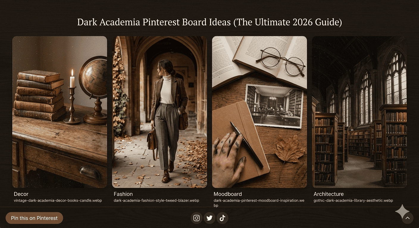 The Ultimate Guide to Dark Academia: How to Build a Viral Pinterest Board and Aesthetic Gallery in 2026